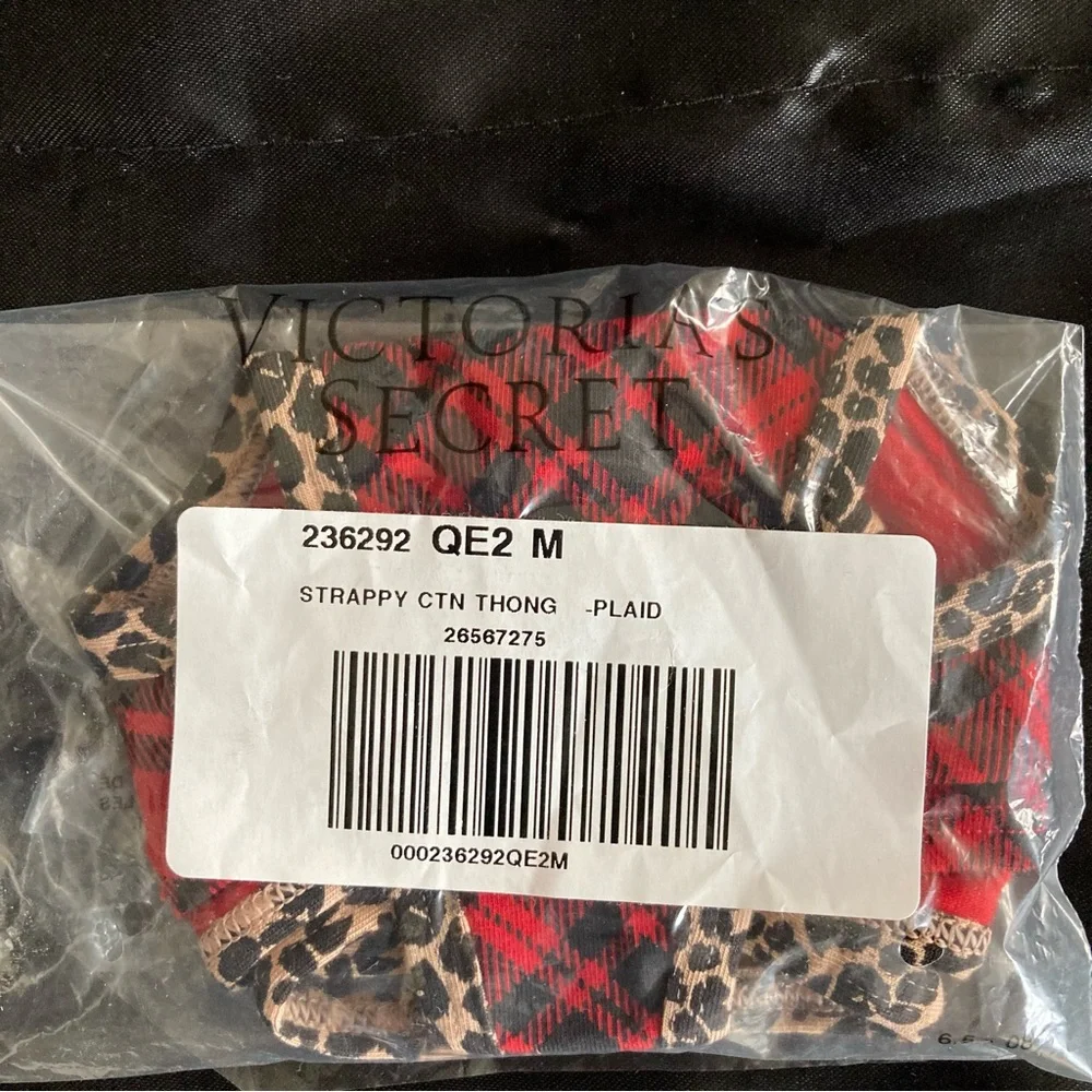 Victoria’s Secret Strappy Plaid Thong NWT - Picture 12 of 12